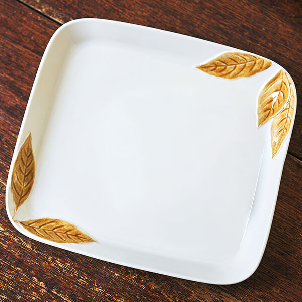 コノハ 角プレートL 21cm | aito製作所 | 美濃焼・瀬戸焼を中心とした