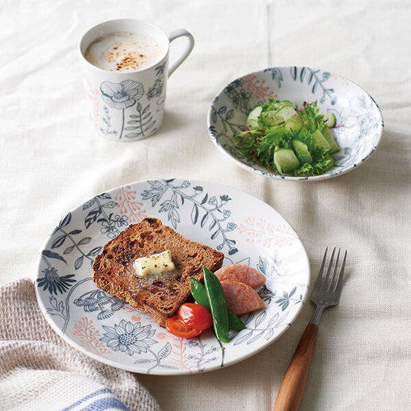 フラワーパターン ペアギフト マグカップ 2点セット 340ml