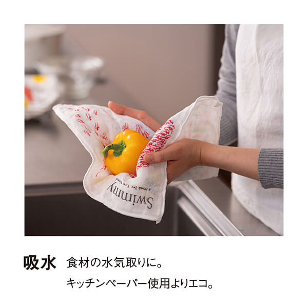 レオ・レオニ 蚊帳生地ふきん L 40cm