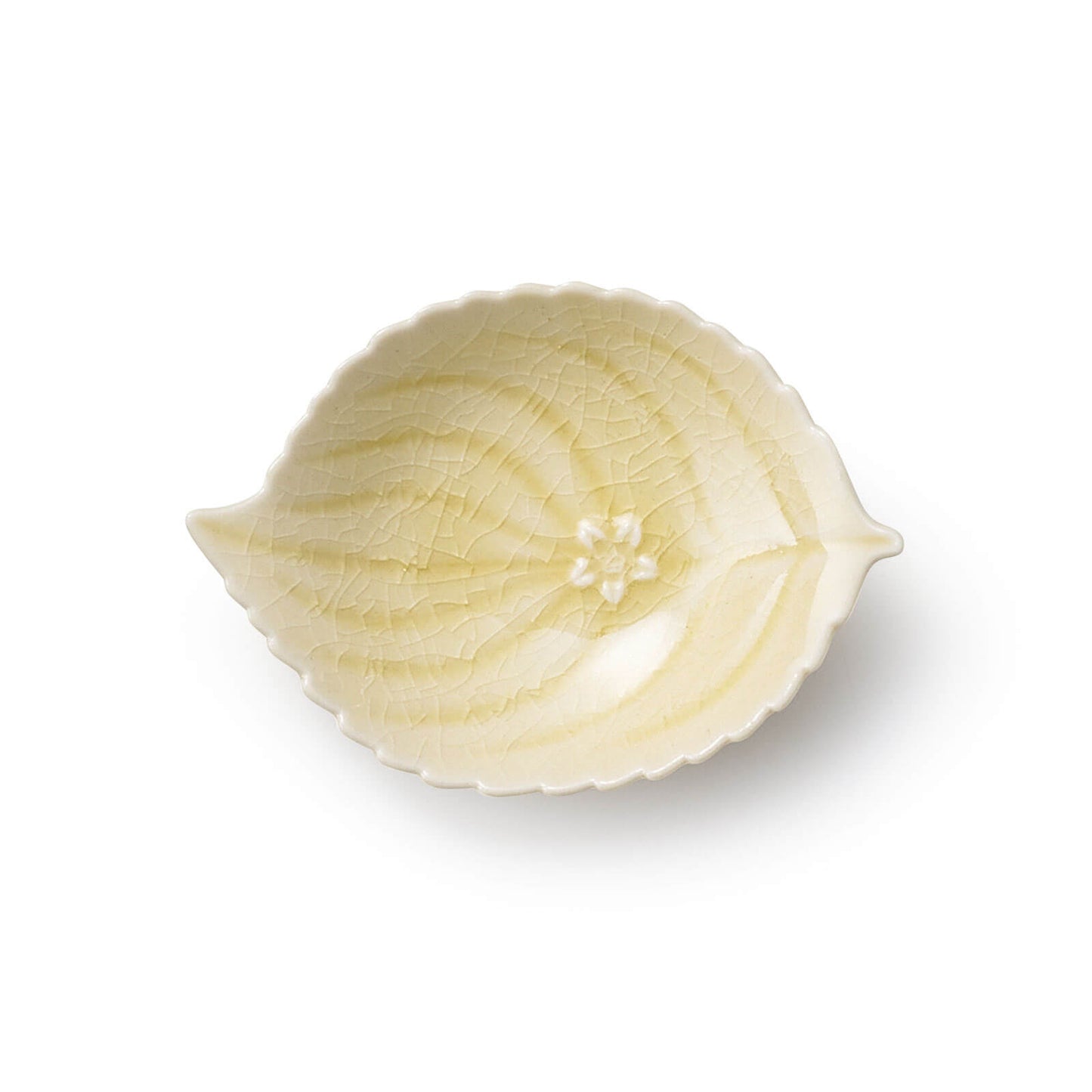ハナイカダ 豆皿 9cm 黄