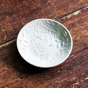 【グッド】アンティーク　中国清朝？　小皿　6枚 aito製作所 プレート 9cm 角小皿 マーガリート 陶器 瀬戸焼 同色
