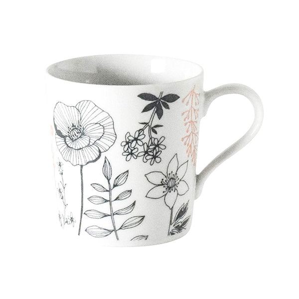 フラワーパターン マグカップ 340ml コーヒーカップ 美濃焼 – aito