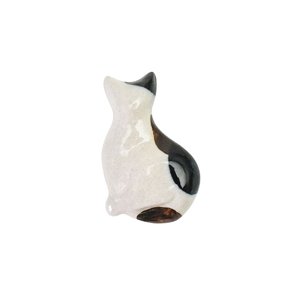 ねこ 箸置き 6cm ブチ