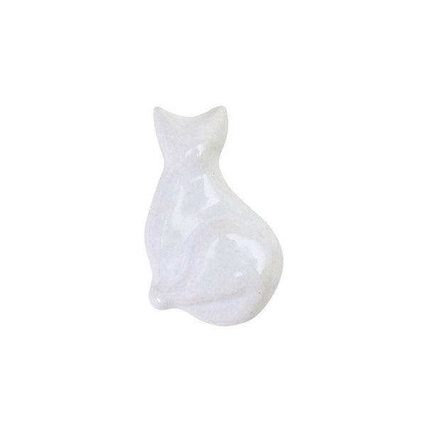 ねこ 箸置き 6cm シロ