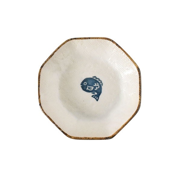 フォーチュン 八角小皿 11cm 鯛