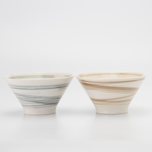 スピラル ペアギフト 茶碗＆箸・箸置き 6点セット