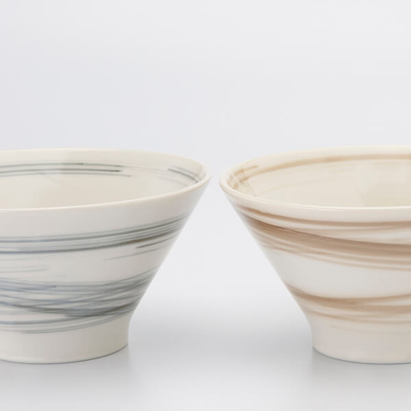 スピラル ペアギフト 茶碗＆箸・箸置き 6点セット