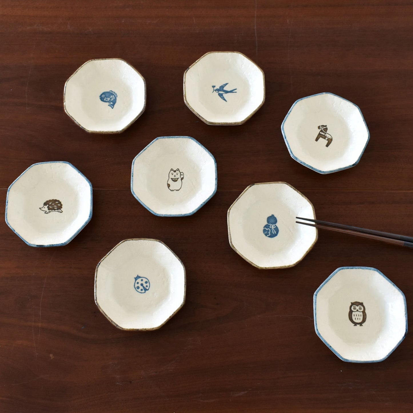 フォーチュン 八角小皿 11cm