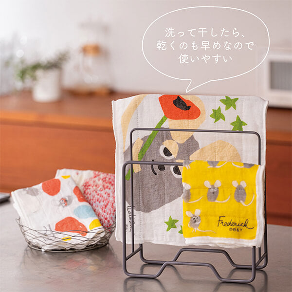 レオ・レオニ 蚊帳生地ふきん Ｌ 40cm