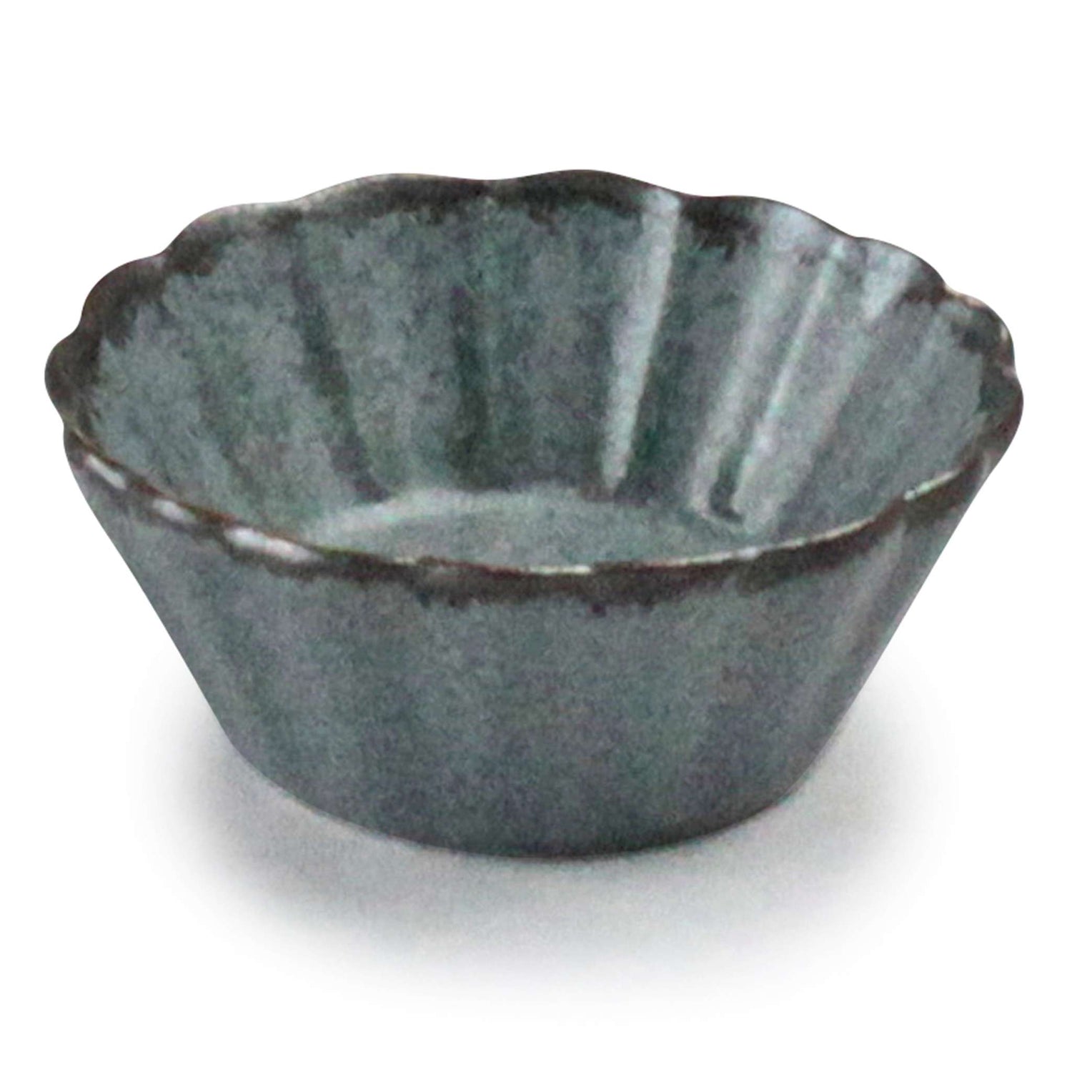 翠 花豆鉢 28ml 空色ねず